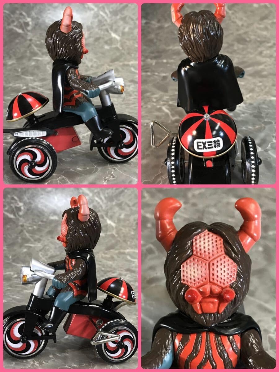 バンダイEX三輪車仮面ライダー旧1号、旧2号、蜘蛛男、ショッカー戦闘員4体